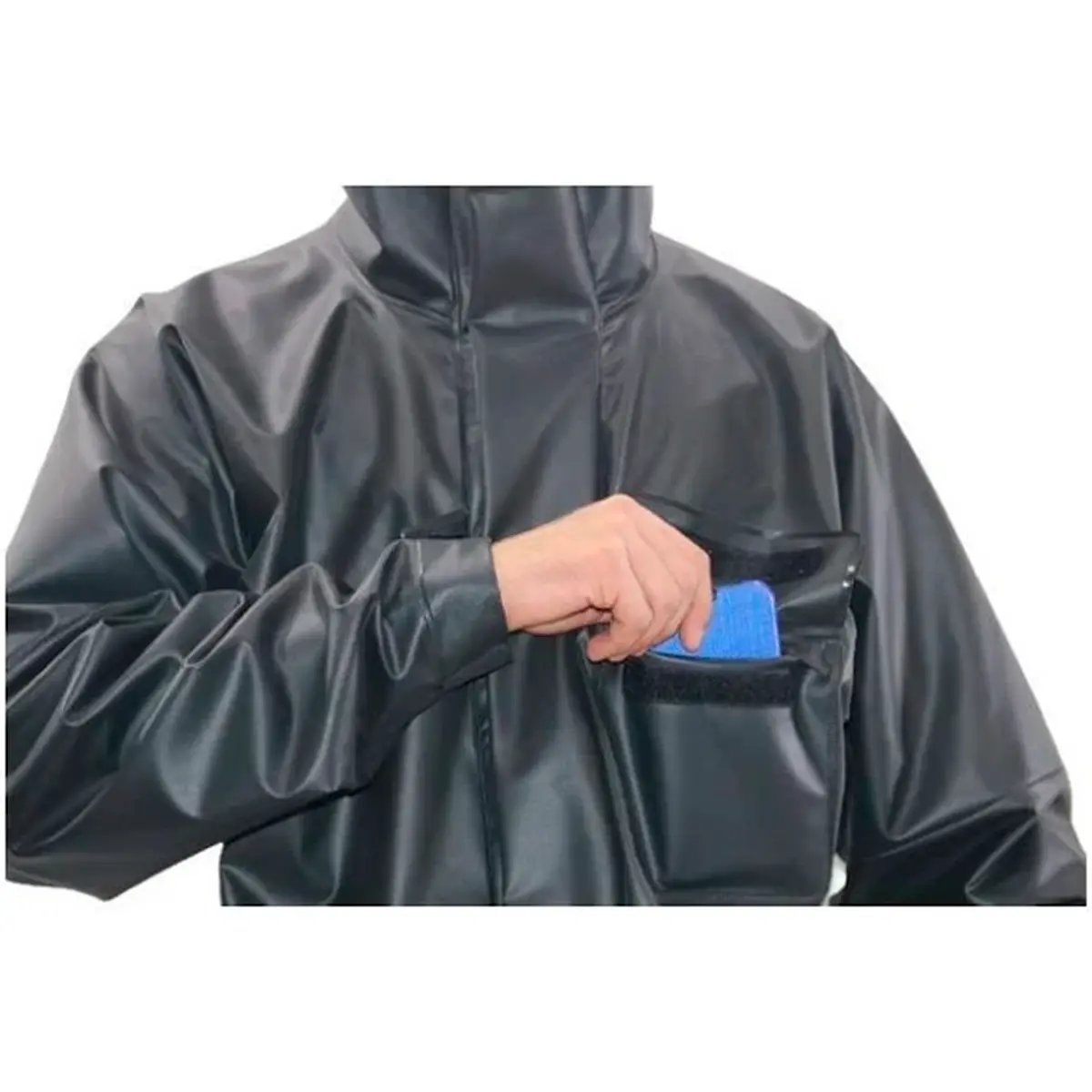 Conjunto PVC Preto Motoqueiro Total Capas