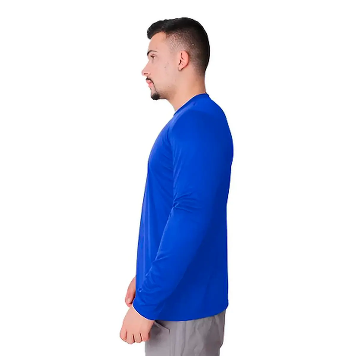 Camiseta Azul Manga Longa UV FPS 50 -  Maicol