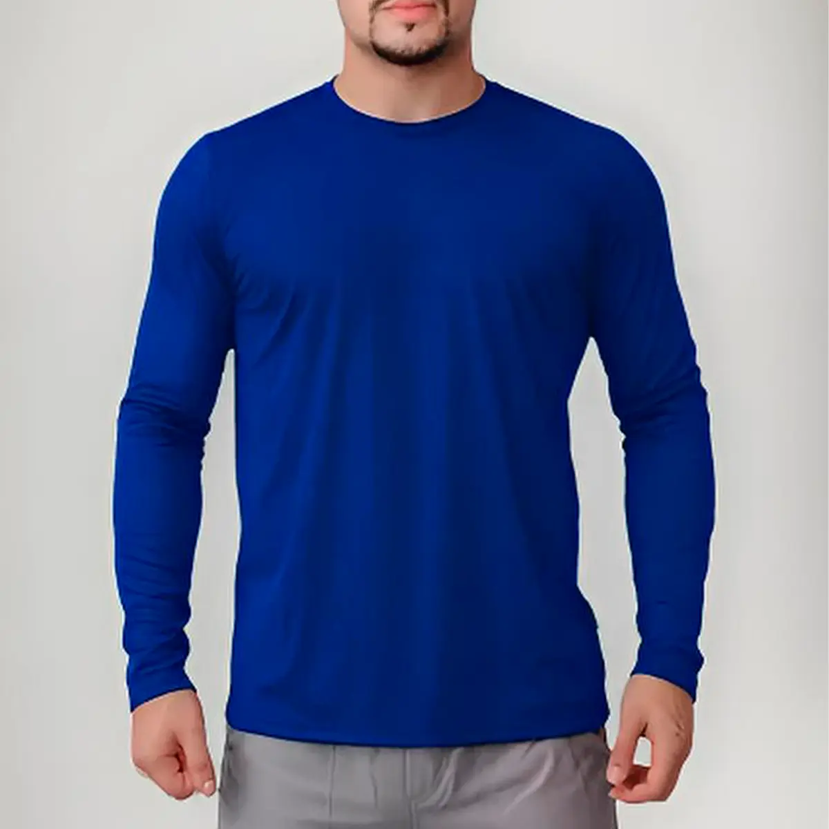 Camiseta Azul Manga Longa UV FPS 50 -  Maicol