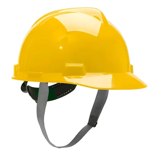 Capacete MSA V-gard com Jugular - Amarelo
