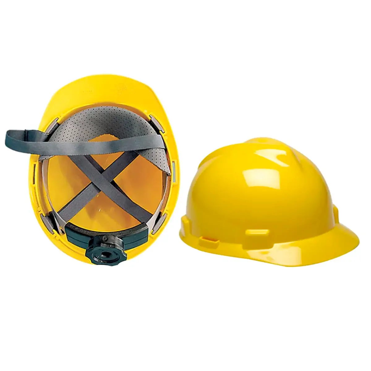 Capacete MSA V-gard com Jugular - Amarelo