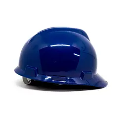 Capacete Azul Marinho com Suspensão Push Key - MSA