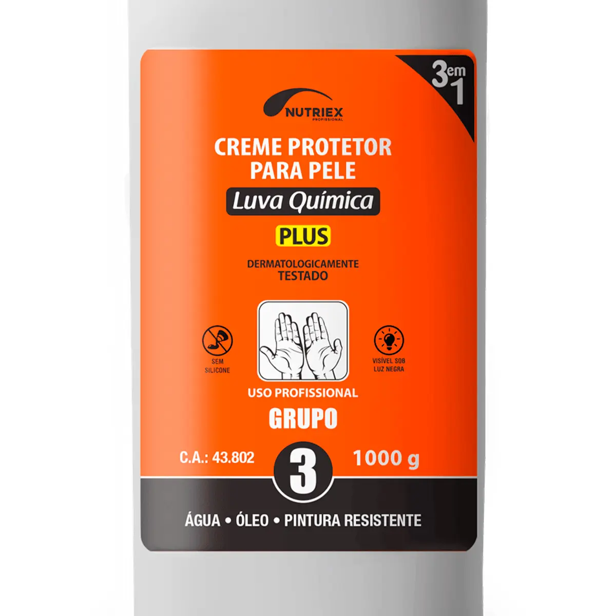 Creme proteção para Mãos Grupo 3 Nutriex - 1 Litro