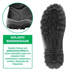 Botina Manobreiro Antitorção Safetline 4857AC/EL Bico Composite e Palmilha Antiperfurante