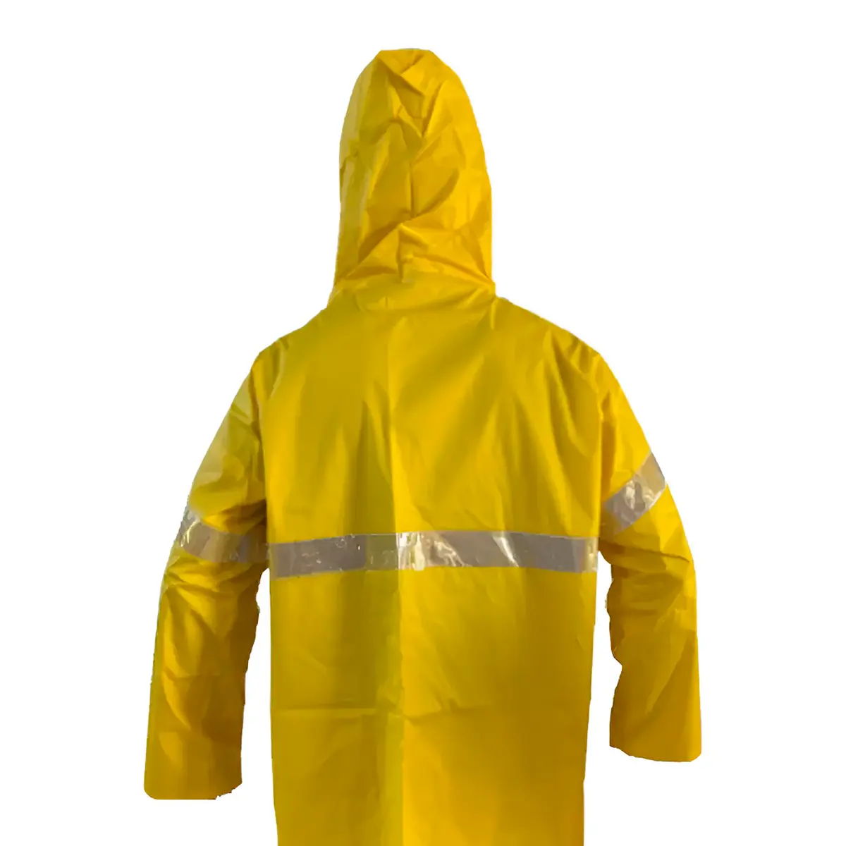 Capa de chuva Amarela Premium  com Refletivo e Manga Raglan