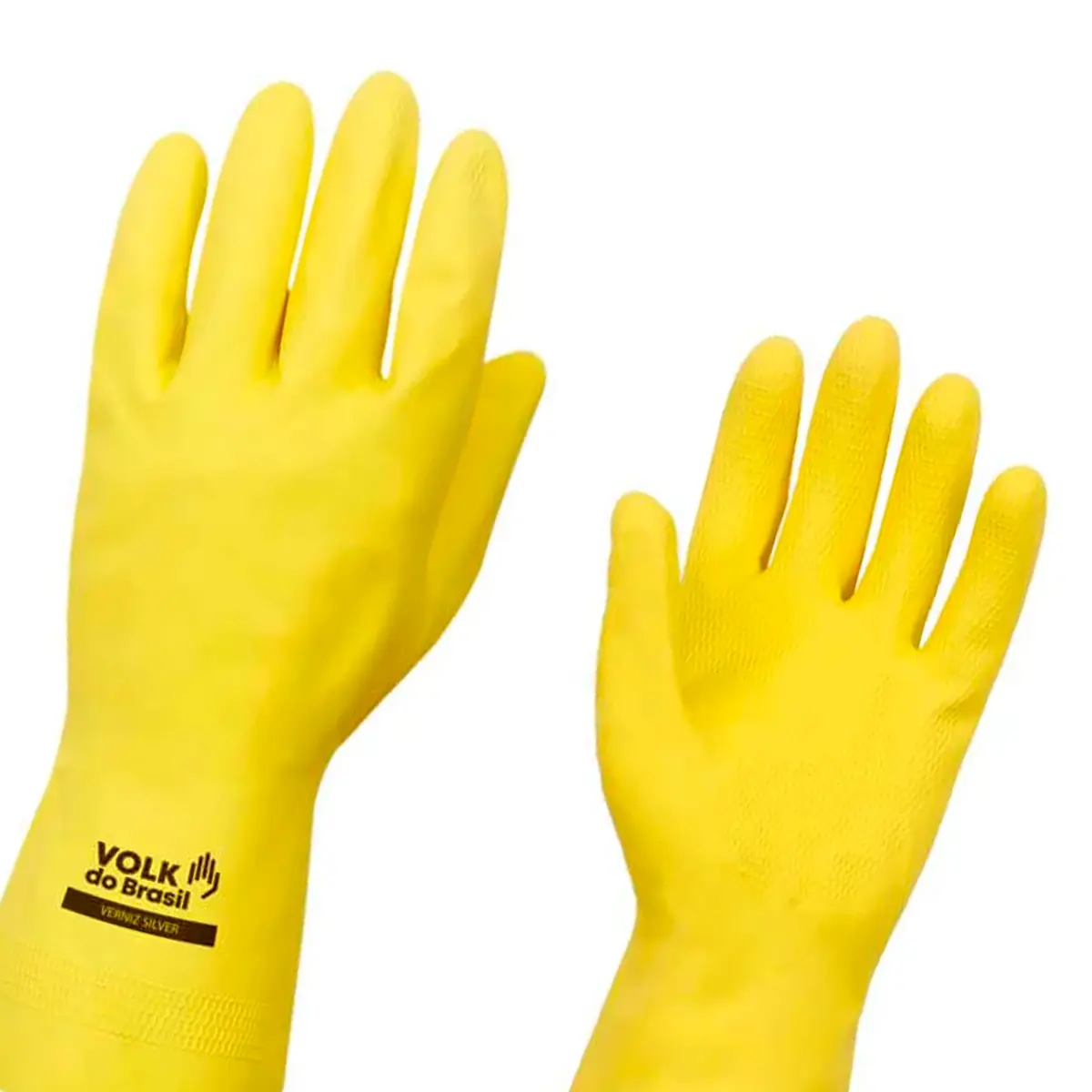 Luva Verniz Silver Slim Amarela - Volk