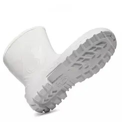 Bota Acqua Lev de PVC Cano Curto Branco com Bico de Aço - Bracol