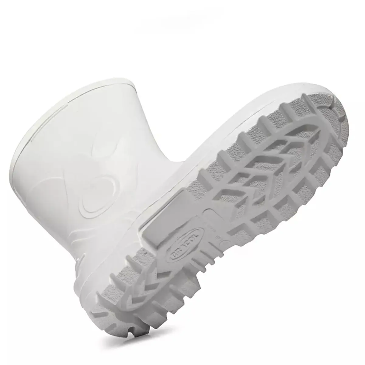 Bota Acqua Lev de PVC Cano Curto Branco com Bico de Aço - Bracol