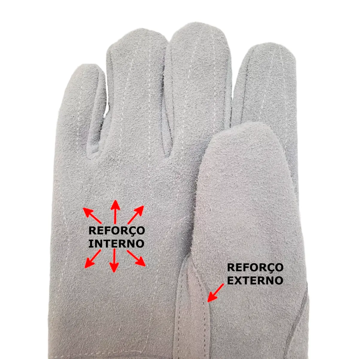 Luva Raspa Punho 20 cm - Quality Kouros
