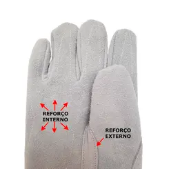Luva Raspa Punho 7 cm - Quality Kouros