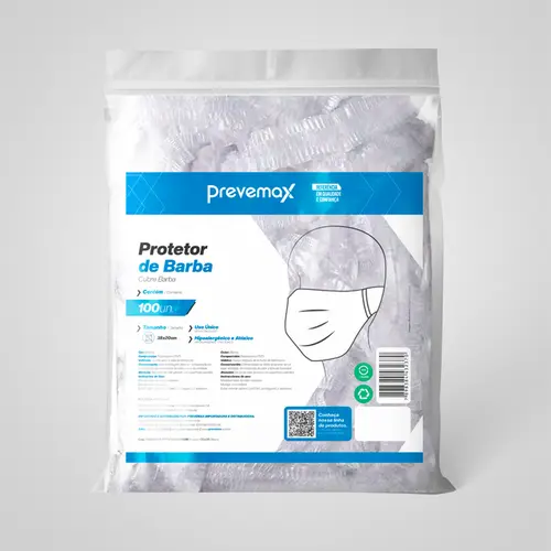 Protetor de barba Descartável TNT - Prevemax