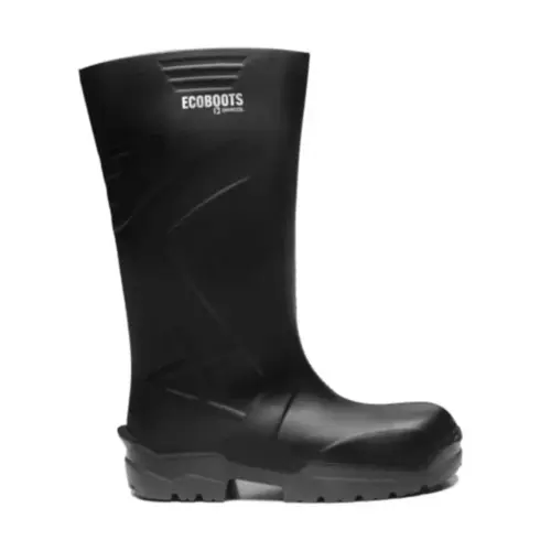 Bota Cano Longo Impermeável em Poliuretano Ecoboots Verde e Preto - Bracol