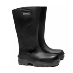 Bota Cano Longo Impermeável em Poliuretano Ecoboots Verde e Preto - Bracol