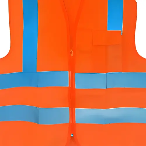 Colete Refletivo Laranja com 1 bolso - Plastcor