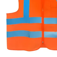 Colete Refletivo Laranja com 1 bolso - Plastcor