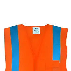 Colete Refletivo Laranja com 1 bolso - Plastcor