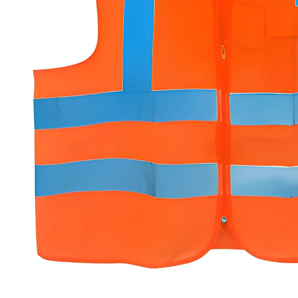 Colete Refletivo Laranja com 1 bolso - Plastcor