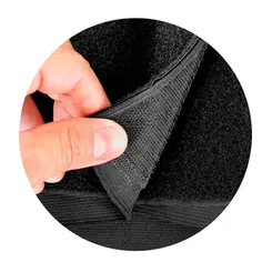 Cinta Ergonômica Preta com Elástico Comfort Line - Steelflex