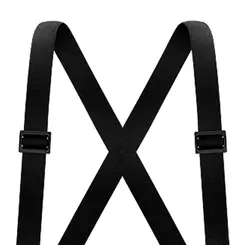 Cinta Ergonômica Preta com Elástico Comfort Line - Steelflex