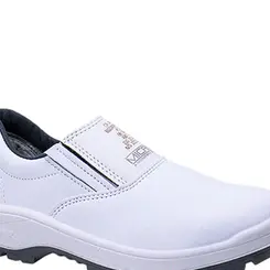 Sapato de Microfibra Branco com Elástico  - Kadesh