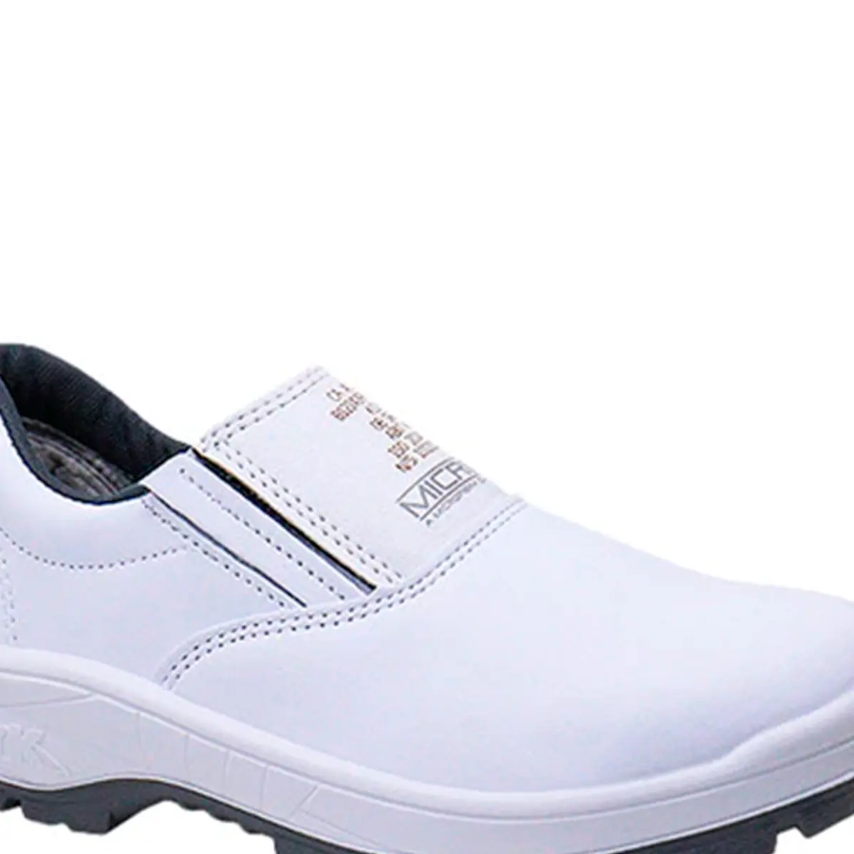Sapato de Microfibra Branco com Elástico  - Kadesh