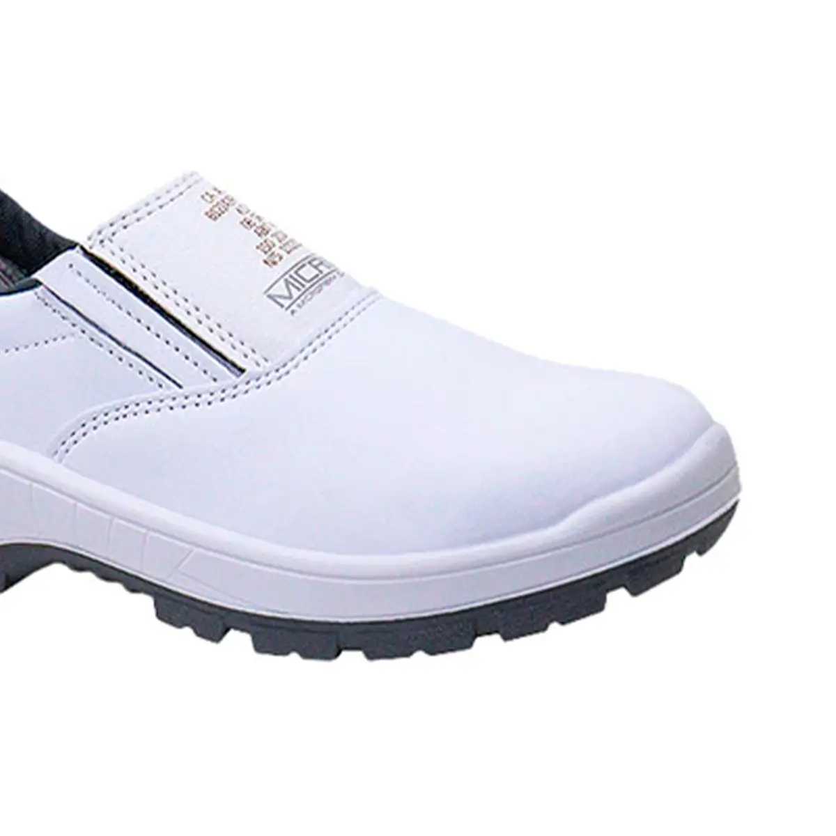 Sapato de Microfibra Branco com Elástico  - Kadesh